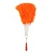 ZUCKER Small Marabou Feather Fan - Vintage Costume Folding Hand Fan - Burlesque Showgirl Decorative Folding Fans for Women Orange