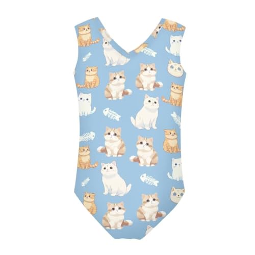 Image of Girls' Swimwear for 3-14 Cartoon Bathing Suit Girl Swimsuit Gym Leotard
