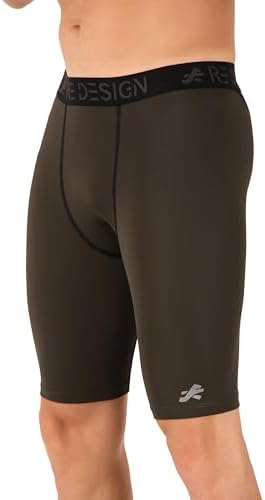 ReDesign Apparels Nylon Compression Shorts Tights for Multi Sports