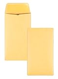 Quality Park Coin/Small Parts Envelopes, #6, Brown Kraft, 3.375 x 6-Inches, Box of 500 (50662)