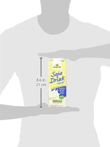 Alnatura Bio Sojadrink, ungesüßt, glutenfrei, laktosefrei, vegan, 8er Pack (8 x 1 kg)