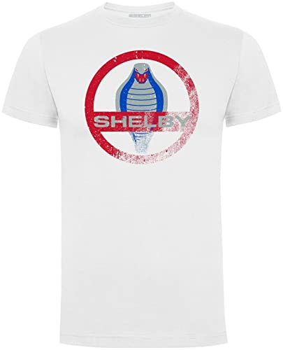 BrightRetail Shelby - Camiseta de algodón para hombre, diseño de cobra, color blanco Cover