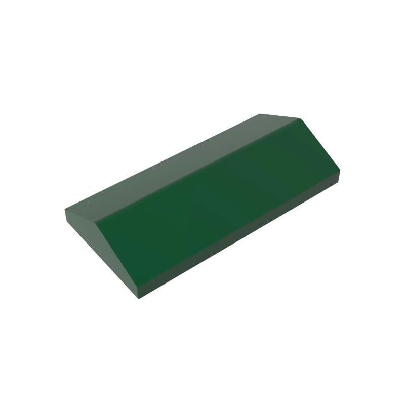 XYEIUGO 3299 Slope Brick Slope 33° 2x4 Double, Dark Green, 50 PCS — image 1