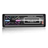 Single Din Car Audio System with APP Control MP3 Player for Car Stereo Radio Support Bluetooth Handsfree/USB/FM/TF/AUX/Fast Charging(Not with RDS)