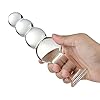Glas Analplug Perlen Masturbation, Glasdildo Analkugeln Penis Butt Plug Masturbation Persönliches Massagegerät G-Punkt-Stimulation Erwachsenes Geschlechtsspielzeug für Frauen Transparent #4