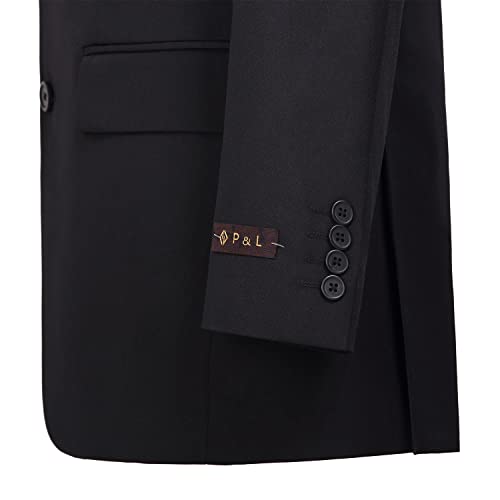 AMY ZHU Men's 2 Piece Suit Slim Fit Suits for Men, Stylish 2 Button Jacket & Dress Pants Set for Wedding Business Prom2