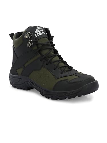 Leo Men's Black Waterproof Non-Slip Lightweight Outdoor Ankle Boots For Men