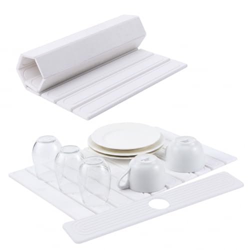 Stone Dish Drying Mat Set for Kitchen Counter