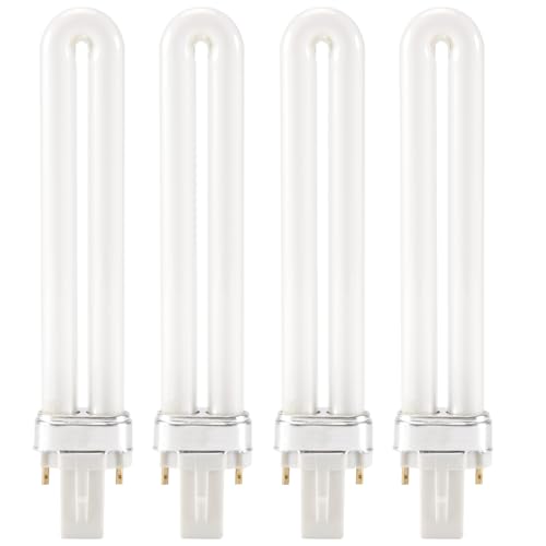 Wrtysully 4 x 9W Ongle UV Ampoule Tube Remplacement pour 36w Lampes UV Durcissant