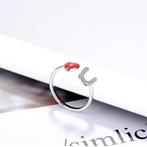 Bague réglable femmes argent S925 ouverture redimensionnable