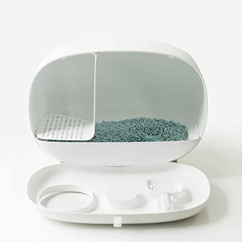 image for Sikoon MS Cat Litter Box for Easier Handling of Cat Litter, Enclosed D