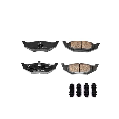 Image of PowerStop Rear Brake Pads for Chrysler 300M 1999-04 |Cirrus 1995-00 |Concorde 1995-04 |Intrepid 1995-04 |LHS 1995-97 |Chrysler LHS 1999-01 - Z17 Ceramic Brake Pads with Installation Hardware, 17-641