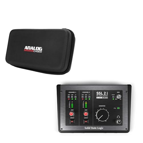 Solid State Logic SSL2 MKII + Analog Cases��p�Z�~�n�[�h�P�[�X 2in2out USB �I�[�f�B�I�C���^�[�t�F�C�X �\���b�h�X�e�[�g���W�b�N