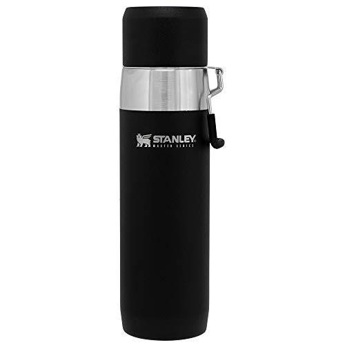 Stanley The Unbreakable Master Series Vacuum Water Bottle .65L Foundry Black 18/8 Stainless Steel Quadvac™ Insulation Leakproof Packable Vacuum Insulated Steel-Lined Lid  Dishwasher Safe Bpa-Free