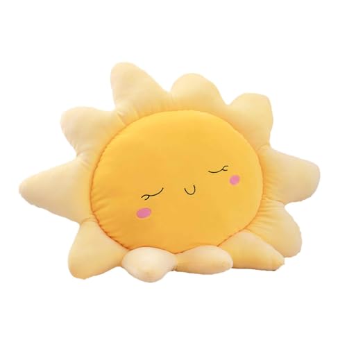 Yestree Cojín De Peluche Decoración Cojín Para Dormir Habitación Sofá,Amarillo Cojín Sol