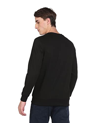 Image of U.S. Polo Assn. Men Cotton Crew Neck Logo Solid Sweatshirt