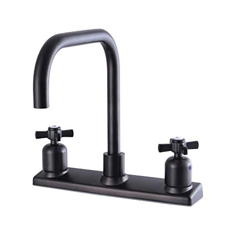 Grifo de cocina central de Kingston Brass FB2145ZX, 20,32 cm, Bronce aceitado Cover