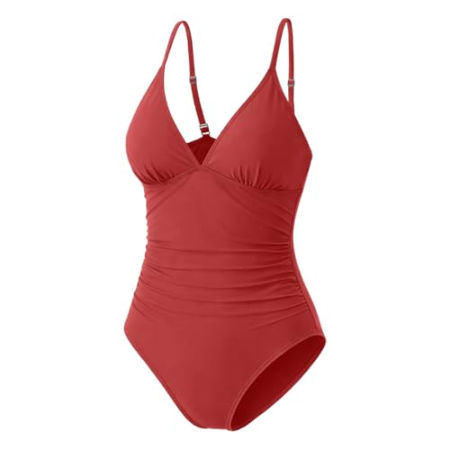 Maillot de bain une pièce à bretelles spaghetti ajustables confort