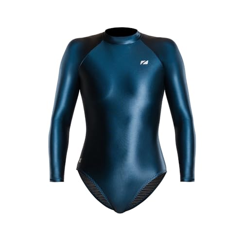 Image of ZONE3 Women’s Ti+ Thermal Long Sleeve Swimsuit – Titanium Lined, High Neck Cold Water Swimwear