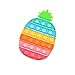 Pop Push It Bubble Sensory Fidget Giocattoli, Gioco Antistress Rilassante per Adulti e Bambini Fidget Toy Tascabili Multicolore, Giocattolo Sensoriale per Alleviare l'ansia