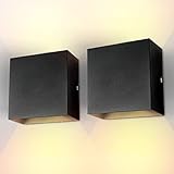 [Weit verbreitet für innen&aussen]: LED-wandlampe kann nicht nur beleuchtet werden, sondern kann auch eine gute dekorative Wirkung spielen. Geeignet für Wohnzimmer, Schlafzimmer, Bad, Küche, Treppenhaus, Korridor, Terrasse, Villa, Balkon, Flur, Treppe, Veranda usw. Es sieht sehr schön und elegant.