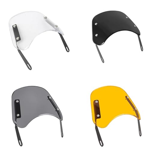 Déflecteur pare-brise phare rond 5 7 pouces saute vent universel moto