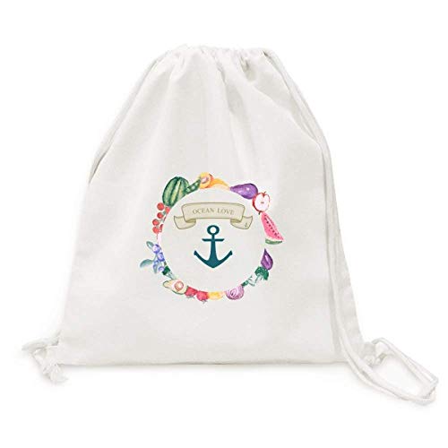 Sac en tissu pliable avec sangle de navigation pour courses de fruits