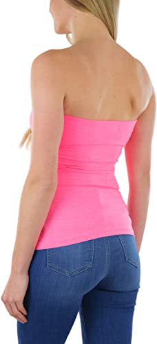 Image of ToBeInStyle Women's Cotton-Spandex Blend Stretchy Tube Top