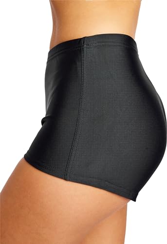 Bellivalini Szorty Kąpielowe Damskie Dół Od Bikini BLVLeila (Czarny, XXL)