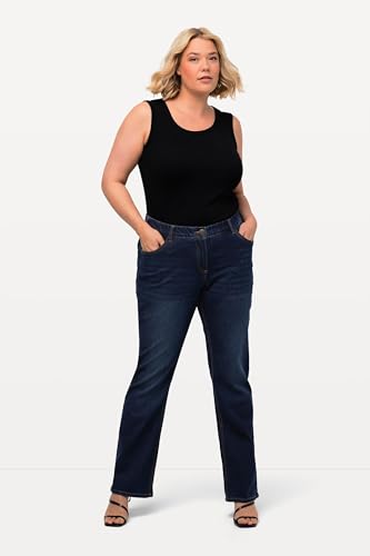 Ulla Popken Bootcut-Jeans, Jeans Donna, Blu (Blue Denim), 36W / 30L - 8