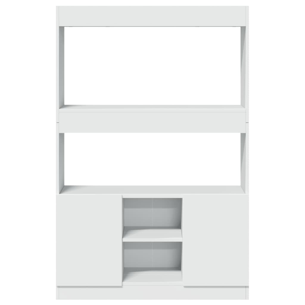 Scaffale alto bianco, 92 x 33 x 140 cm, libreria