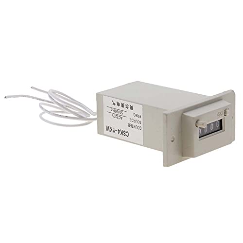 Image of YWBL-WH CSK4 YKW 4 Digit Electromagnetic Counter with Pulse Totalizer Function, AC 220V Digital Counter