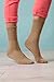 Gentle Grip - 6 Pairs of Ladies Diabetic Socks - 5-9 us (Beige)