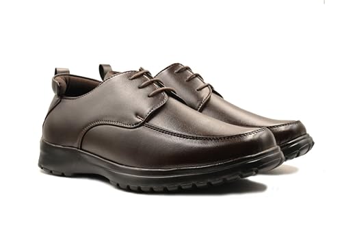 Image of Men's Orthopedic Formal Shoes - Lightweight Comfort with Arch Support, Memory Cushion Insole & Anti-Skid Sole | Stylish Office Wear | Model 1083 | Black, Brown, Tan-1083