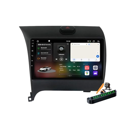 Autoradio 2 Din Android 14.0 GPS Cerato 2013 WiFi 4G DSP Lecteur Multimédia 9''