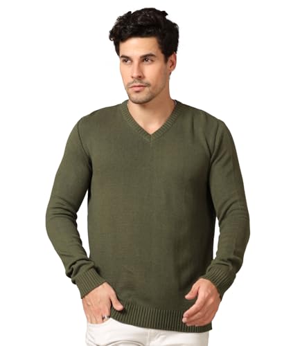Image of AWG ALL WEATHER GEAR Men's V-Neck Full Sleeve Sweater | Sweater for Winter | Plain Casual Wear Sweater l Sweater for Men | Pullover for Men | Winter Wear Sweater for Men | Mens Sweater