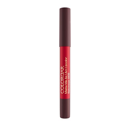 Image of Colorbar Matte me as I am Lipcolor-Sabotage, Red, 2.8 g | Moisturize and condition lips| Long Lasting| Waterproof and Smudge-proof