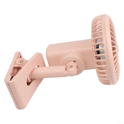 Ableholy Innovador USB montado en el salpicadero para que el ventilador del coche experimente frescura mientras conduces sin obstrucciones (rosa)
