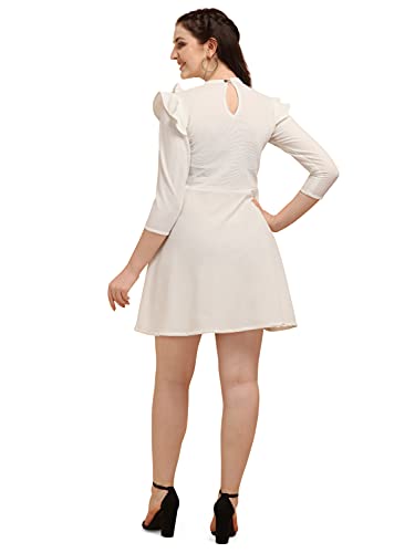 Image of OOMPH! Women's Western & Fusion wear Lycra A-Line Knee-Long Dress md349