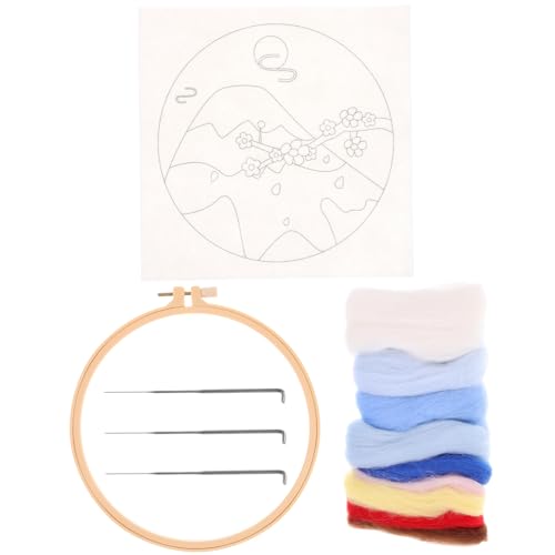 Housoutil Felting Crafts Tools Supplies Core Wool Felting Kit DIY Craft Making Kit Enhance Parent-Child Bonding
