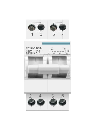 Disyuntor de transferencia manual 2P 40A que soluciona fallos de doble potencia