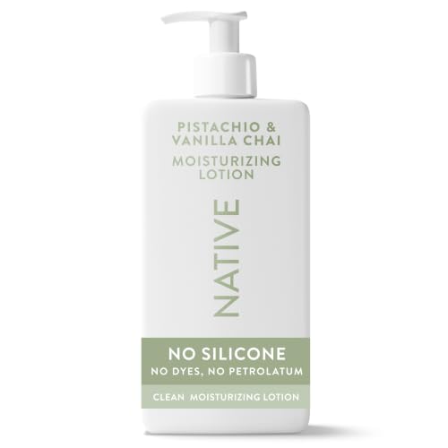 Native Moisturizing Hand &amp; Body Lotion Contains Naturally Derived Plant-Based Moisturizers for Women and Men, Dermatologist Tested for Sensitive Skin, Pistachio &amp; Vanilla Chai Scent, 16.5 fl oz