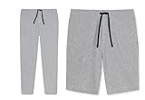 Schiesser Herren Mix & Relax Bermuda Schlafanzughose, Herren lange Schlafhose - Mix + Relax