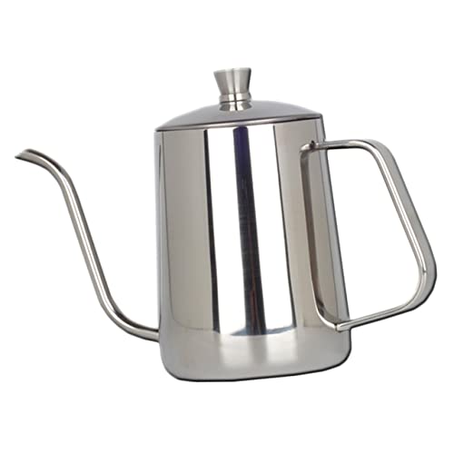 HOLIDYOYO Coffee Pot Espresso Coffee Tea Hand Drip Coffee Kettle for Coffee Electric Water Kettle Coffee Kettle Espresso Machine Espresso Pot Stainless Steel Silver