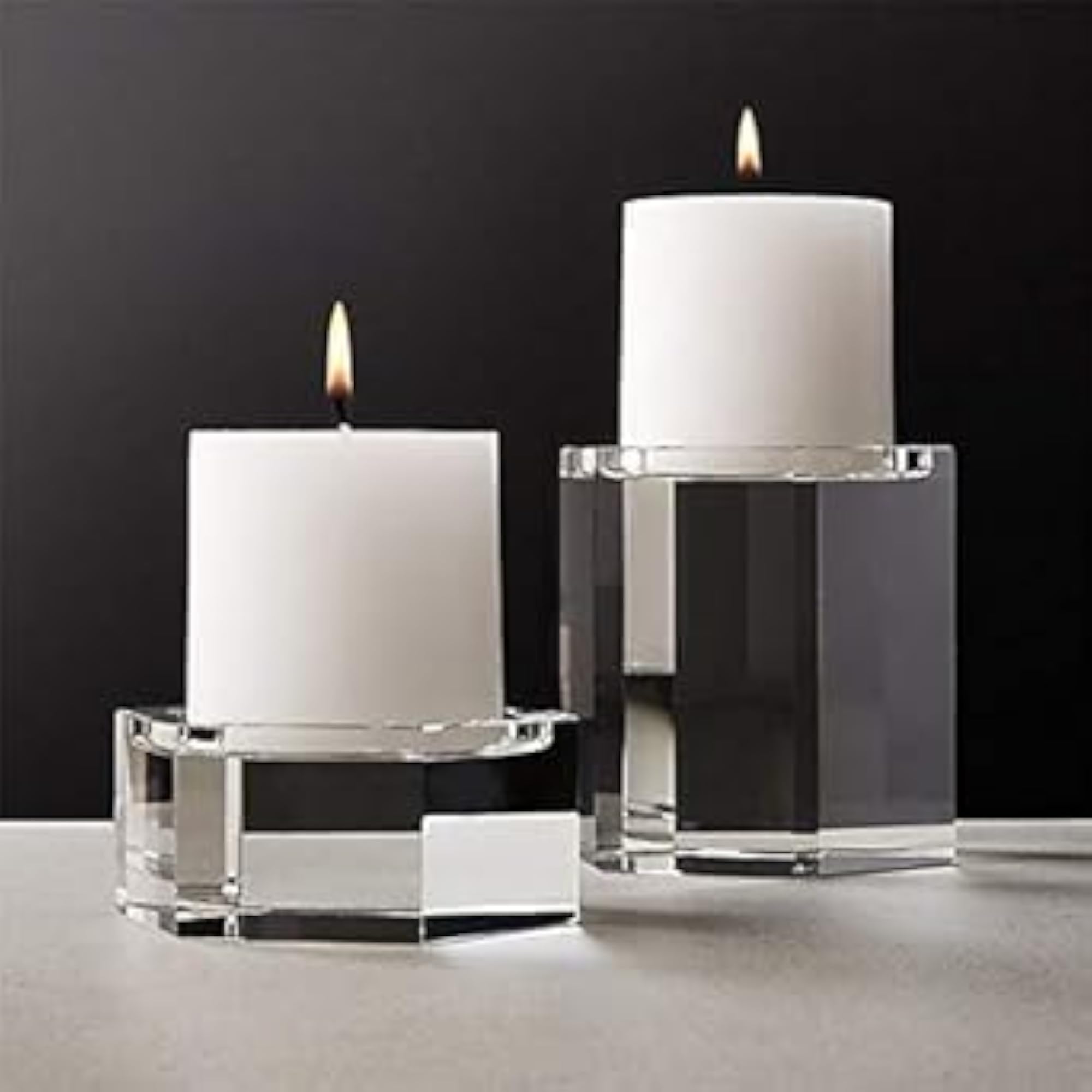 SID Pure Wax Unscented Pillar Candle, 5 x 5 cm, White