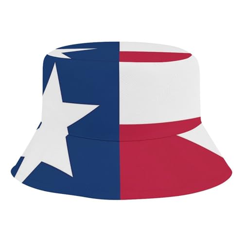 Texas State FlagChildren's Bucket Hat for Boys and Girls, Breathable Summer Beach Hat52cm
