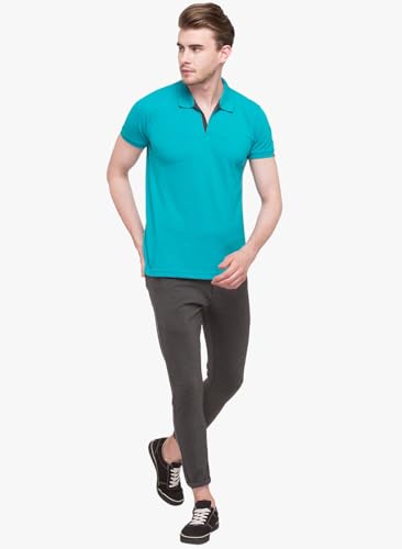 Image of Status Quo Men's Polo T-Shirt | Rich Cotton Blend | Slim Fit | All Day Comfort | Contrast Inner Placket | Polo Collar