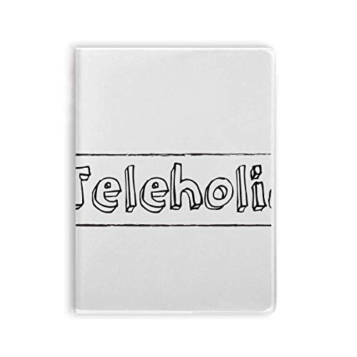 Journal intime motif téléholique Art déco carnet souple ligné original