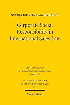 Paperback Corporate Social Responsibility in International Sales Law Book