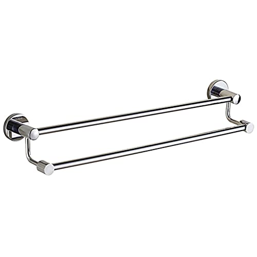 Barre de serviette de bain en acier inoxydable poli bleu 50cm